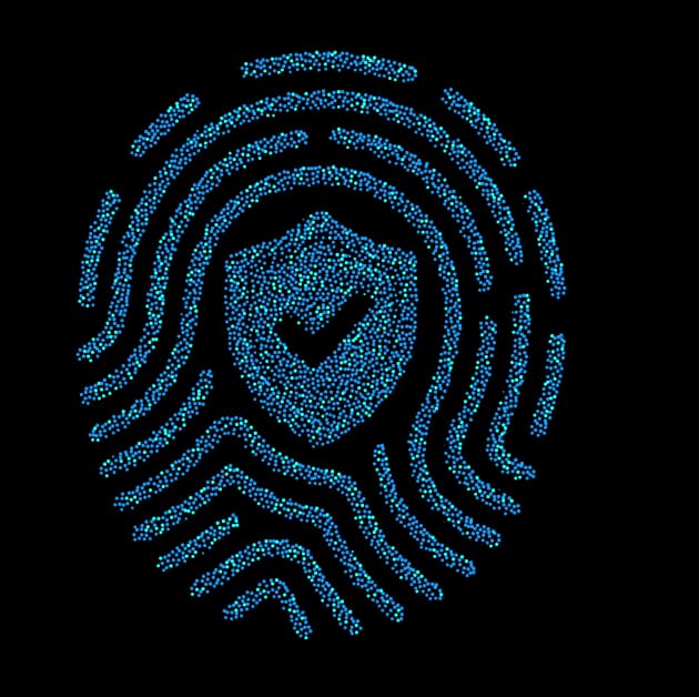 Empreinte digitale sécurisée — identité numérique