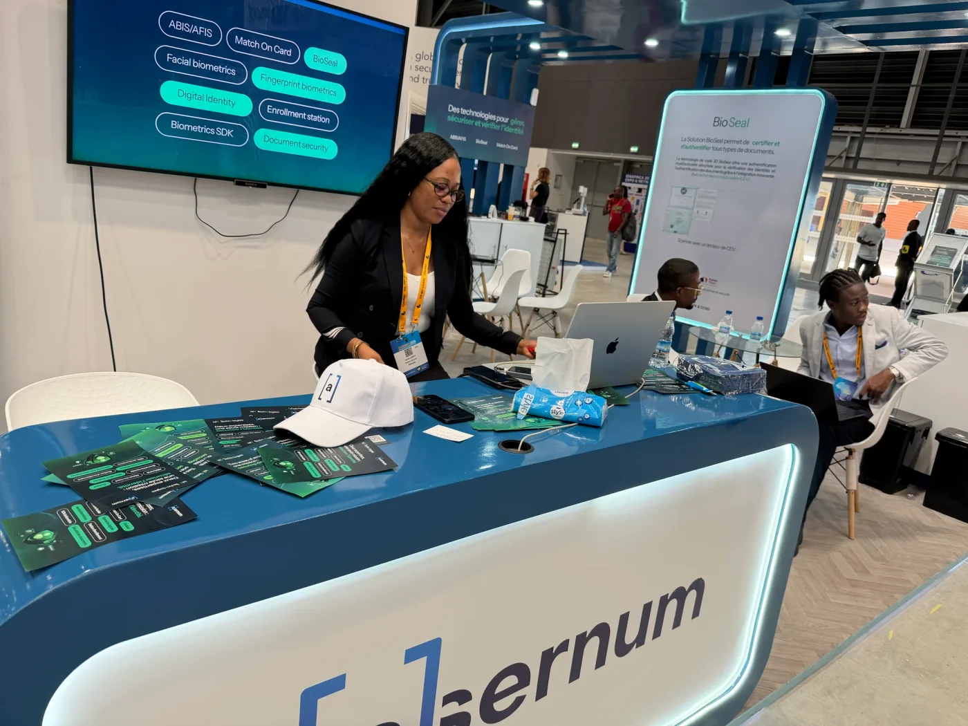 Accueil sur le stand Asernum à ID4Africa 2026, à Abidjan