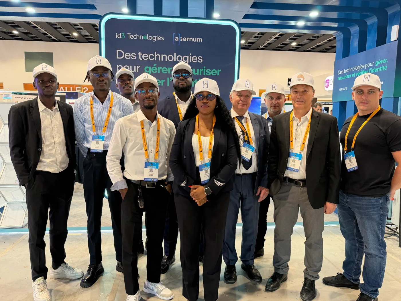 L'équipe Asernum × id3 Technologies réunie à ID4Africa 2026
