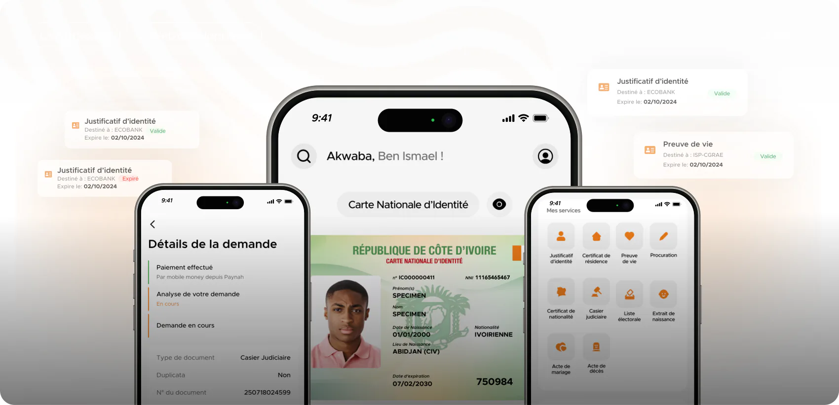 Services numériques accessibles depuis un smartphone